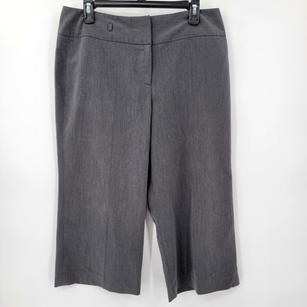 Larry Levine Stretch Women's 12 Capri Cropped Pants Career Classy Comfort